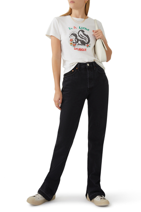 '70s Hight-Rise Skinny Bootcut Jeans